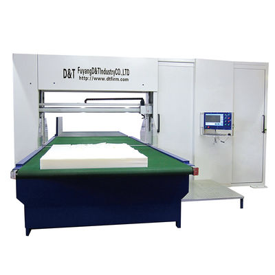 40m/Min 거품 똑바로 선 CNC 듀얼 블레이드 스펀지 절단기는 3D 형태를 줄였습니다