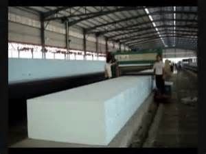 완전 자동 스폰지 제조 및 4m x 3.2m x 3.2m 스펀지 생산 라인 믹스 랙 17.5m x 2.4m x 1.2m 건조 터널 16.9m